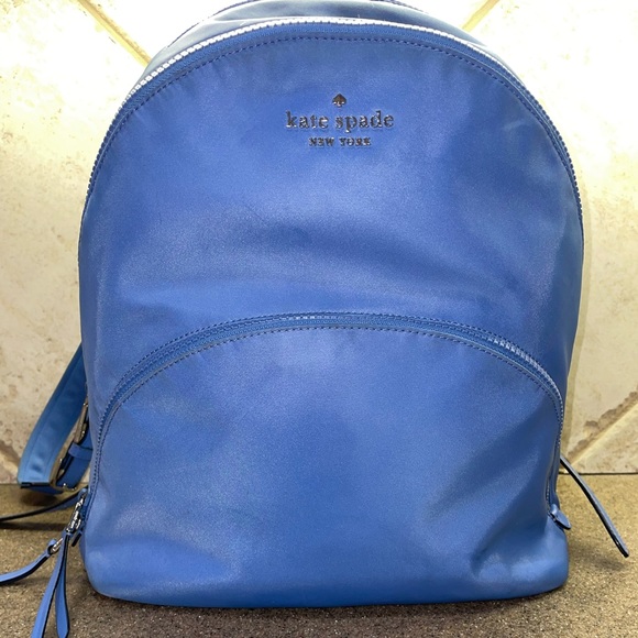 ✨Kate Spade ♠️ New York Nylon w/Leather Trim Backpack - Picture 1 of 11